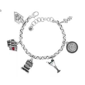 BRIGHTON VIVA LAS VEGAS NEVADA STATE SILVER Casino Dice Plated‎ Charm Bracelet